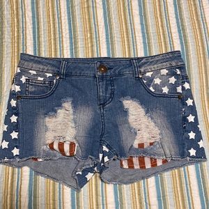 Xhilaration American flag shorts size 5